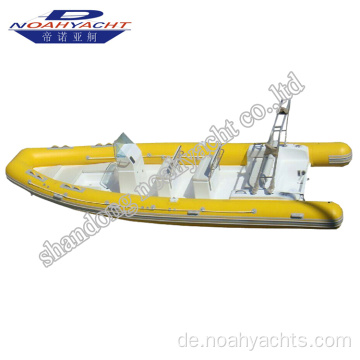 Starren Glasfaser -aufblasbare Boote Hypalon 750 cm